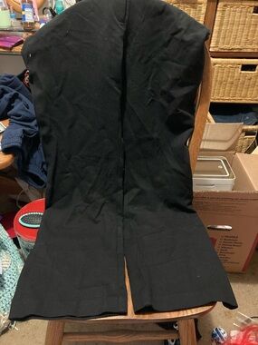 Anne Klein Black Logo Tunic Top